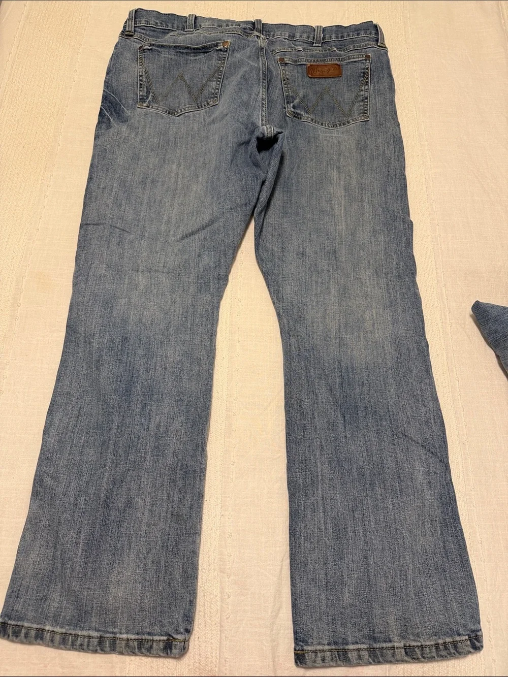 TWO PAIR Wrangler Light Blue Men’s Slim Bootcut Jeans 40x32